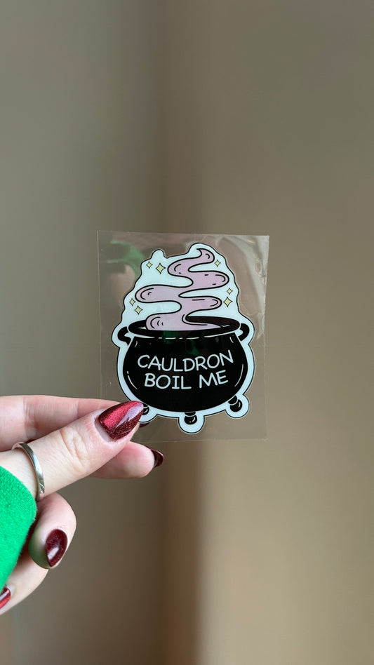 Cauldron, Boil Me Decal Sticker